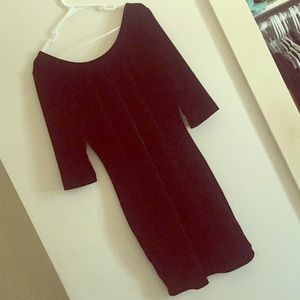 Black Velvet Mini Dress